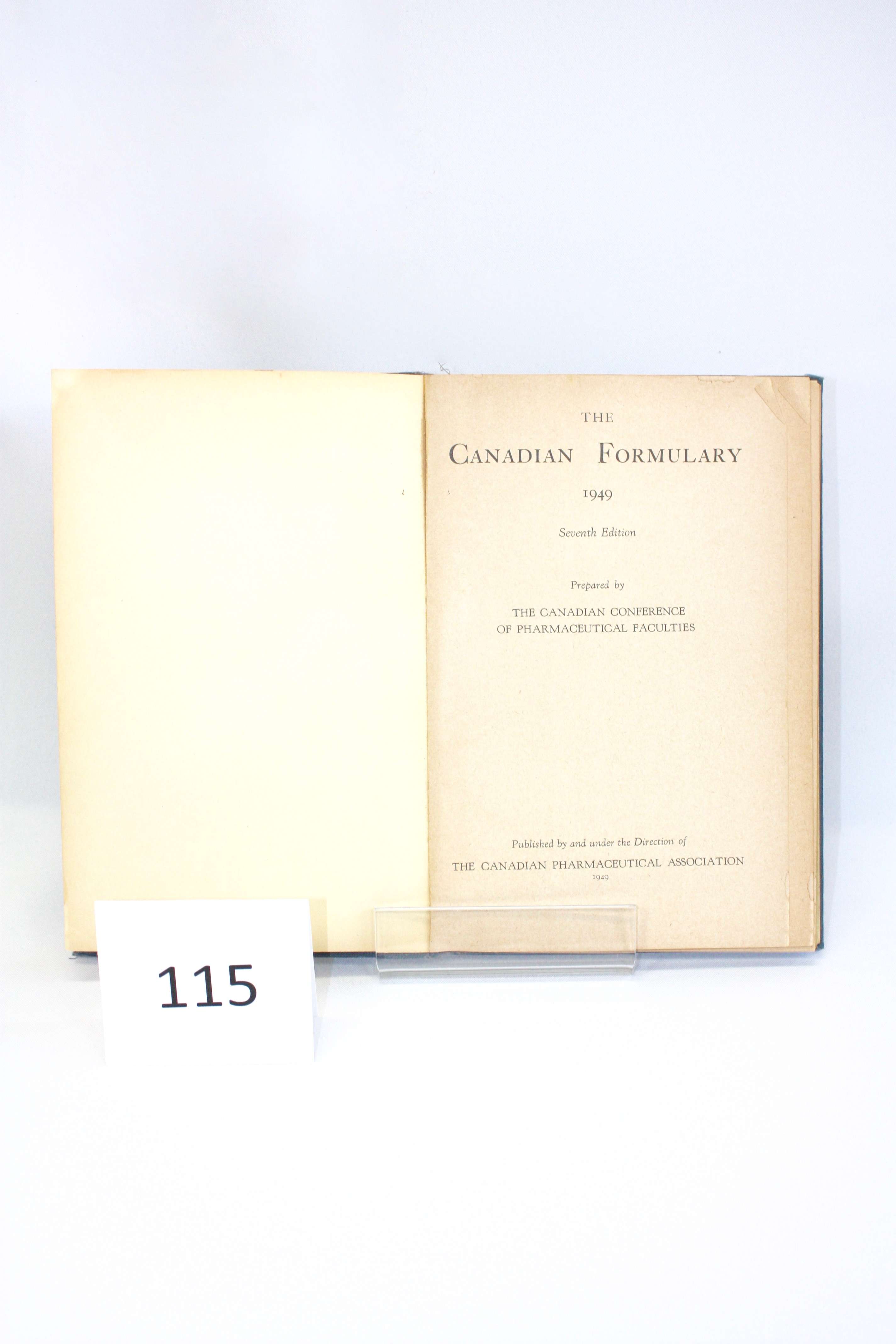 The Canadian Formulary 1949