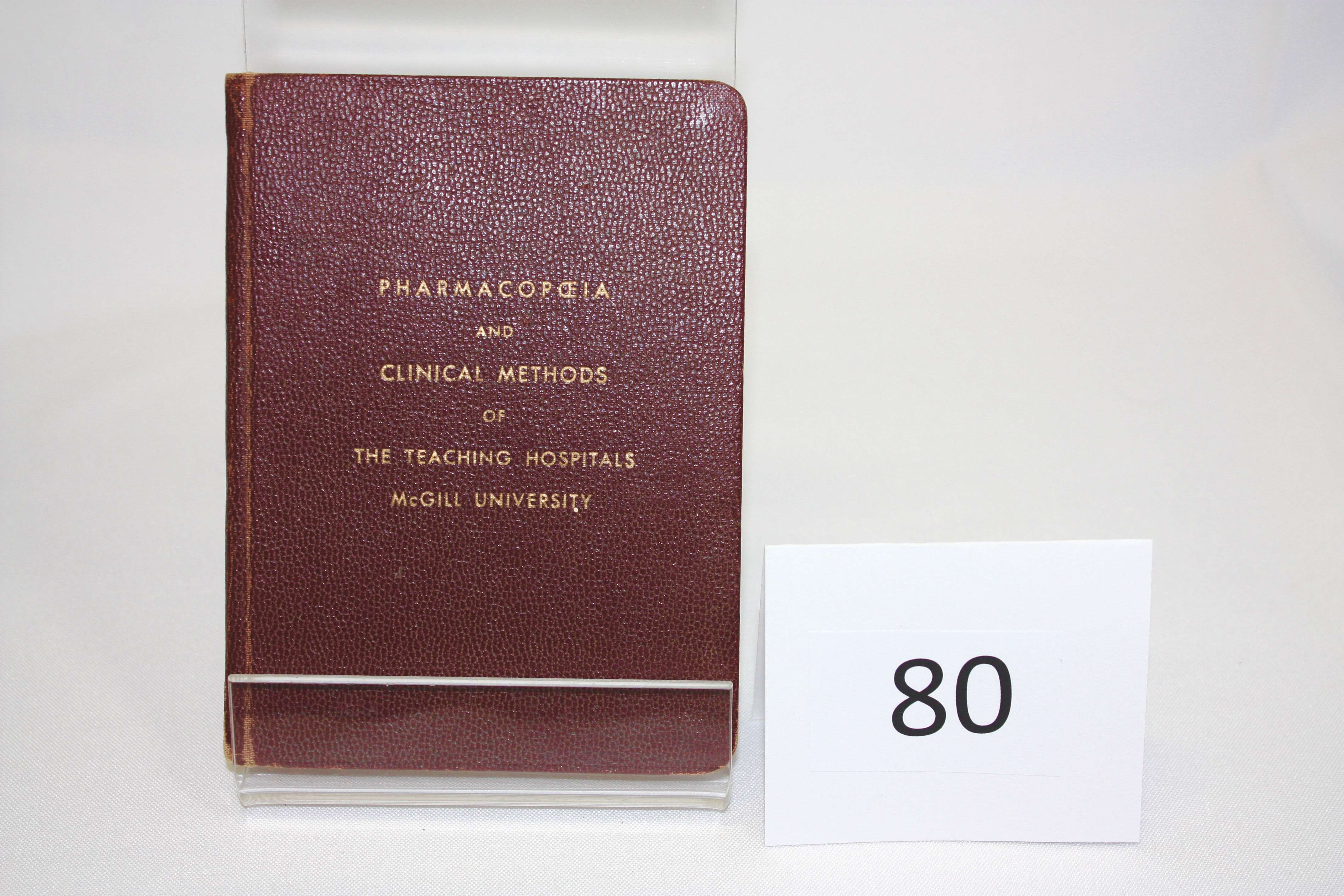 Pharmacopoeia and Clinical Methods of the teaching