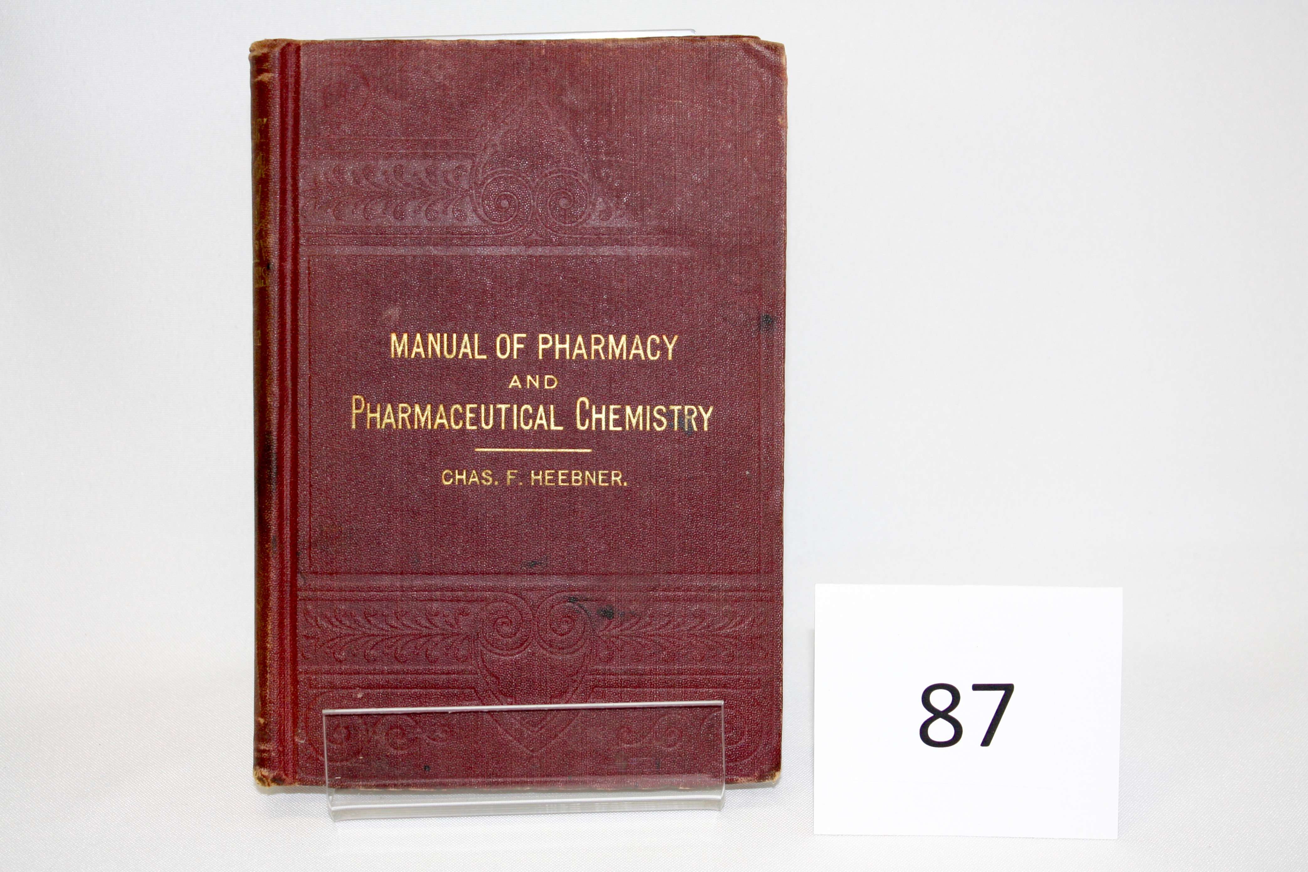 Manual of Pharmacy in Phamaceutical Chemistry